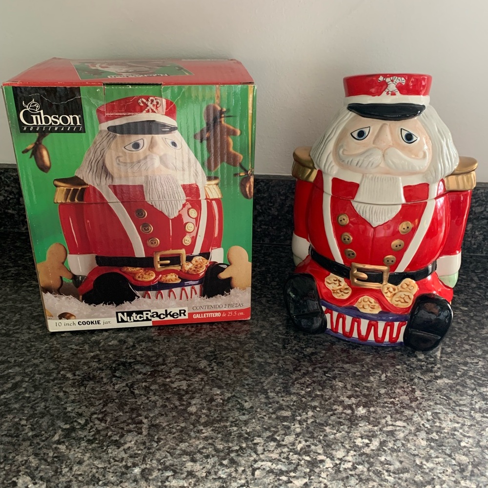 Gibson Nutcracker 10” Cookie Jar